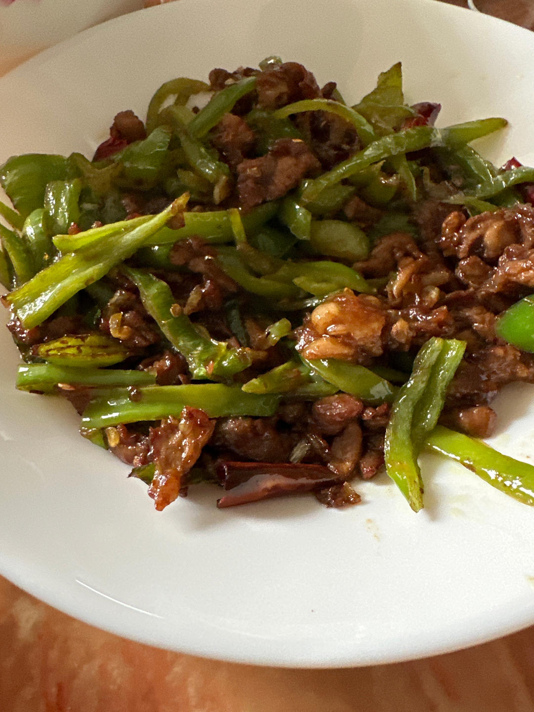 青椒炒肉丝