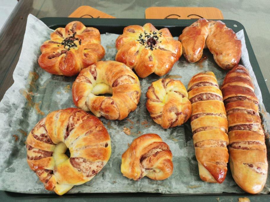 红豆面包（各种造型）