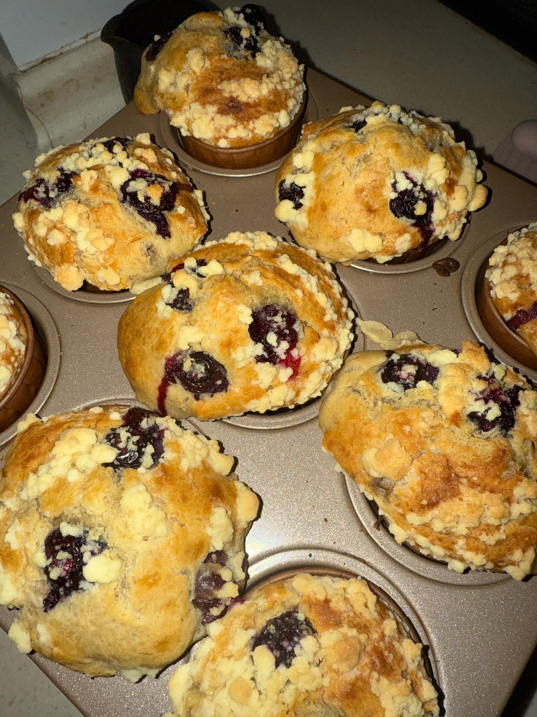 星爸爸同款，免打发，零失败，酥粒蓝莓麦芬蛋糕