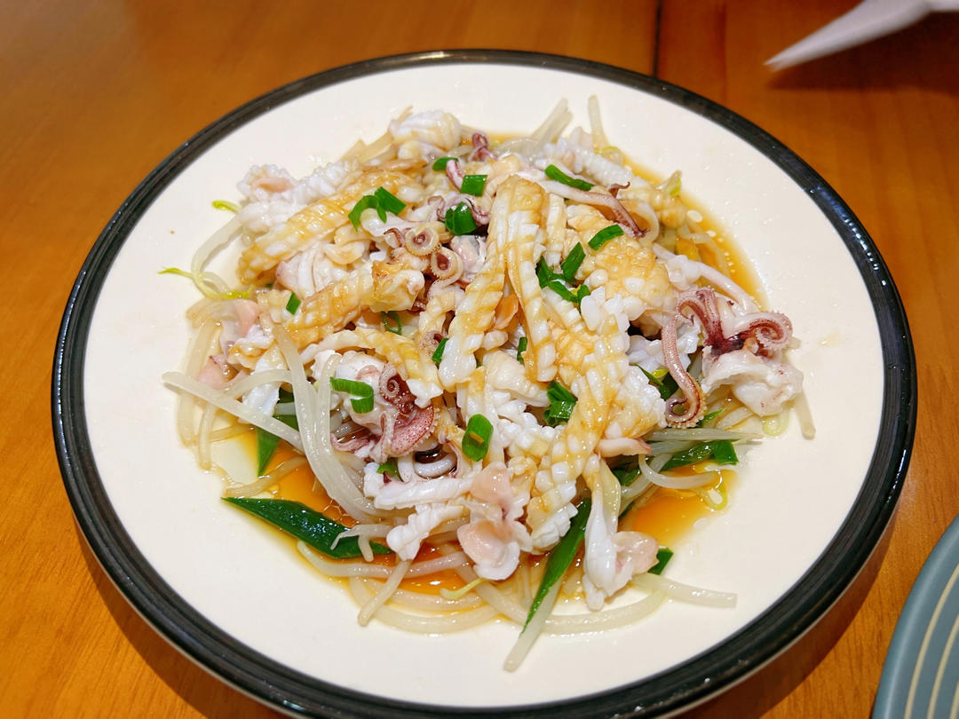 白灼鱿鱼的正宗做法