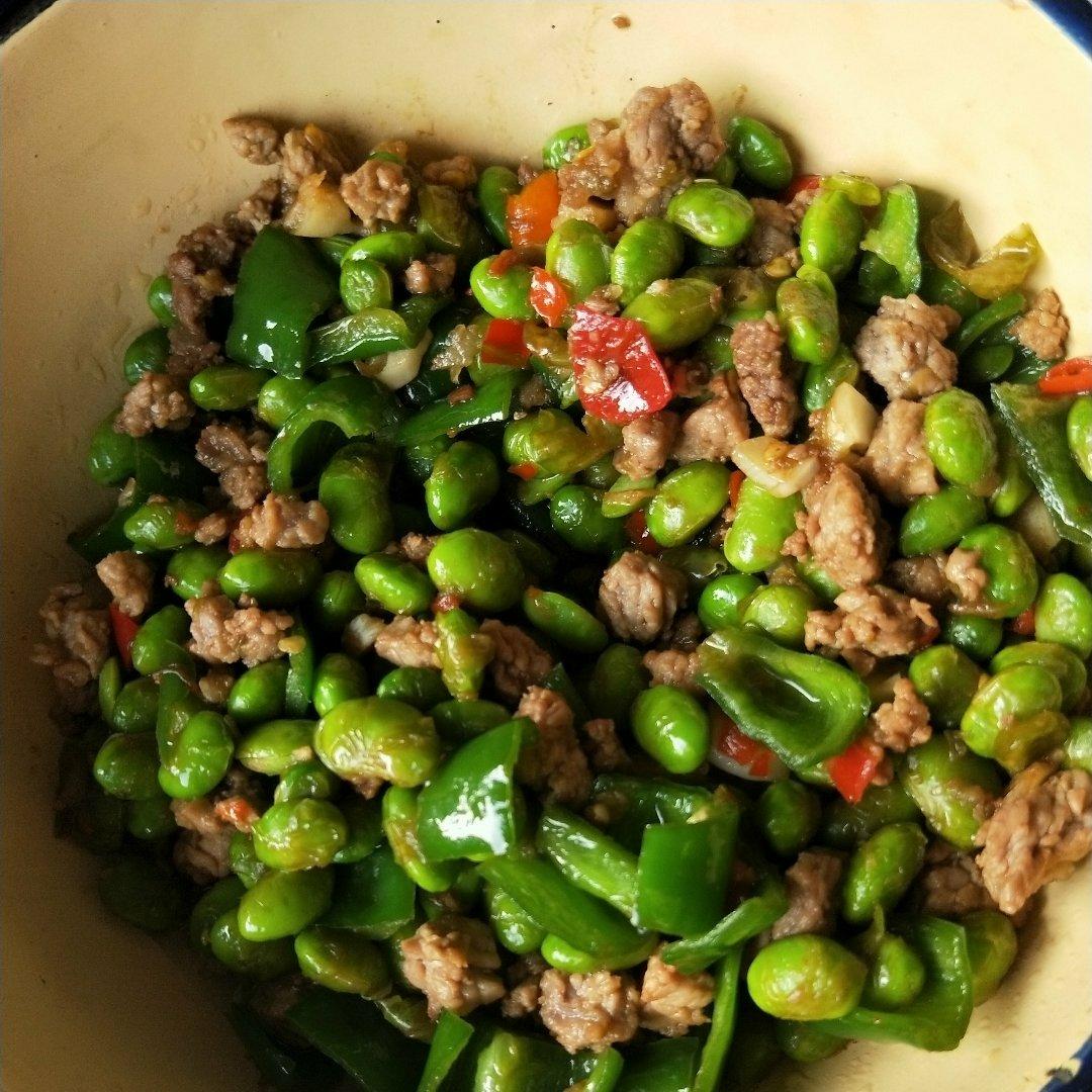 下饭菜 肉末毛豆