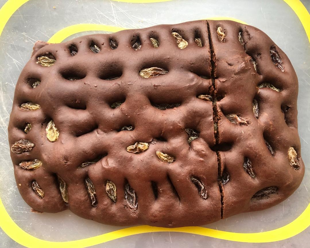 可可粉加葡萄干口味无油小软饼