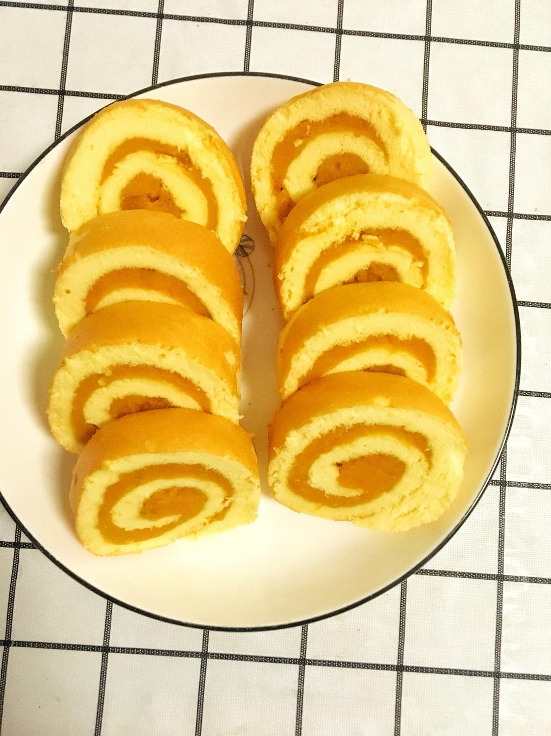 低卡红薯泥蛋糕卷