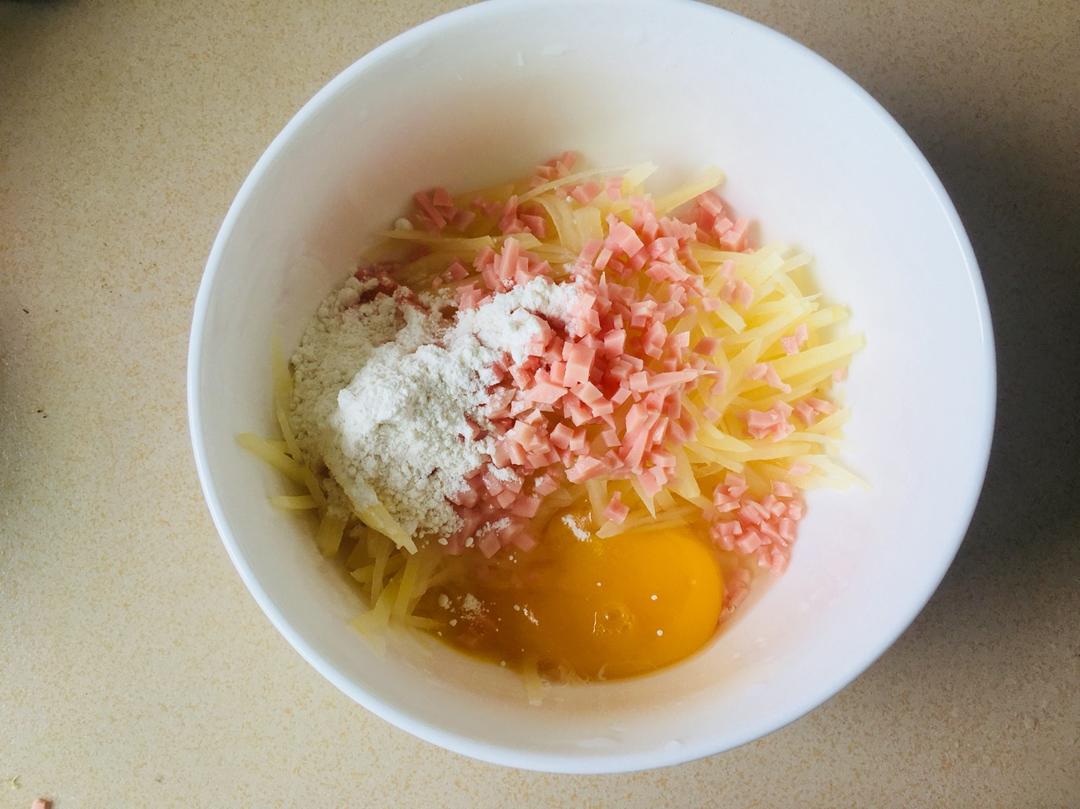 土豆丝鸡蛋饼