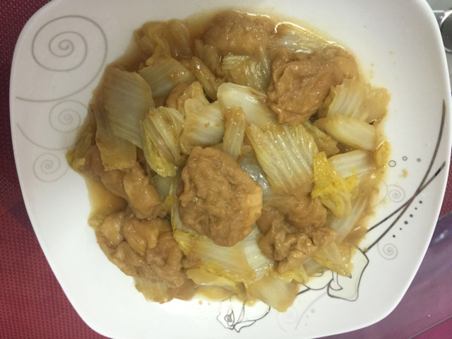 面筋烧白菜
