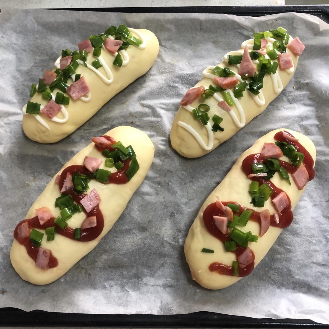 香葱火腿肉松面包