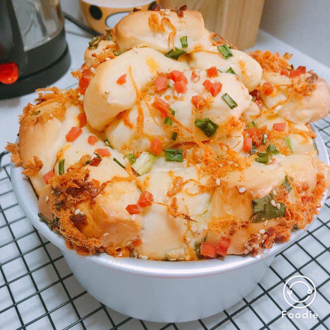 肉松手撕面包—超软会爆浆的面包哟