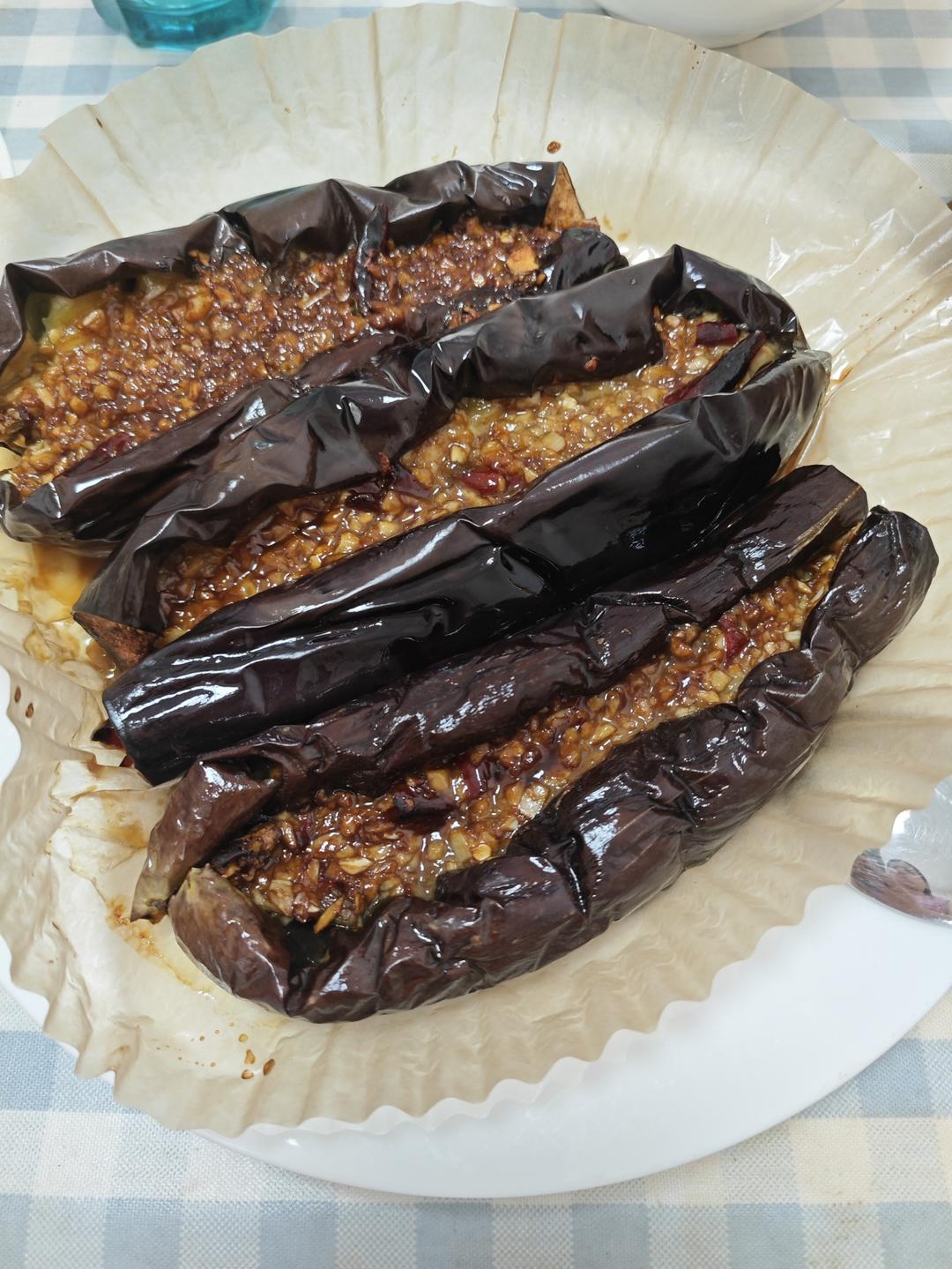 【空气炸锅】做出烧烤摊扬名立万的烤茄子！