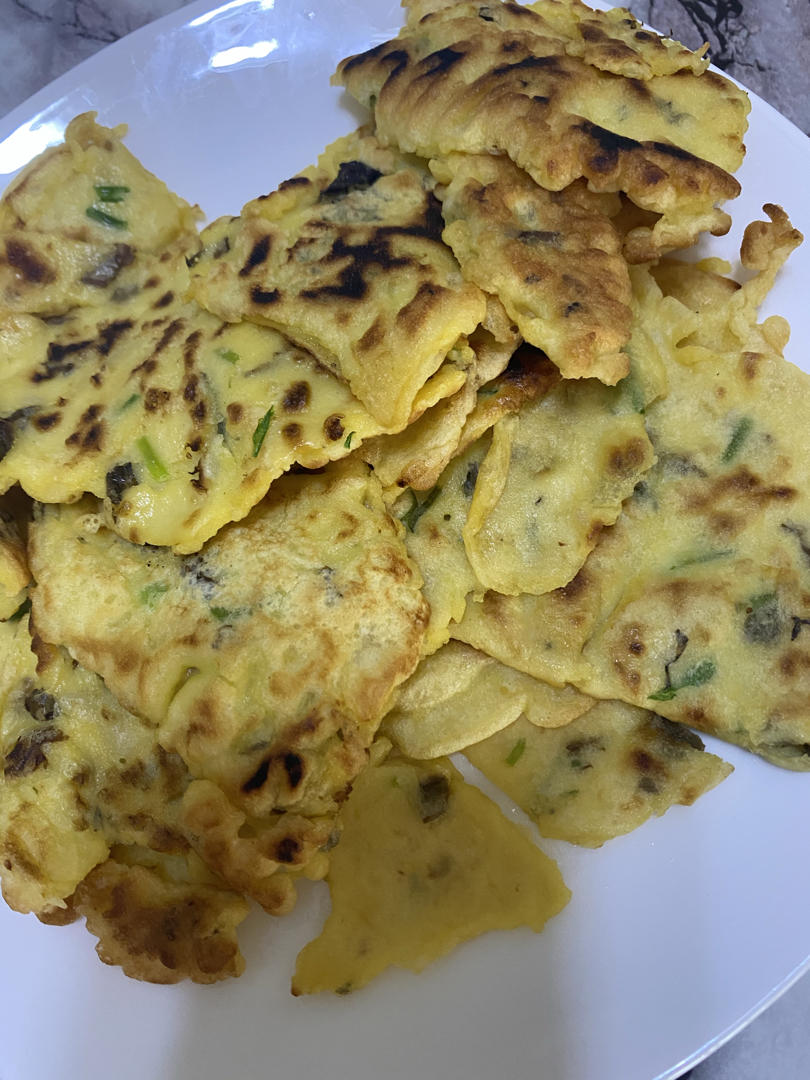 比早餐摊卖的还好吃的小葱鸡蛋饼