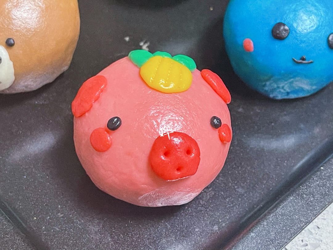 卡通蛋黄酥～手揉黄油版