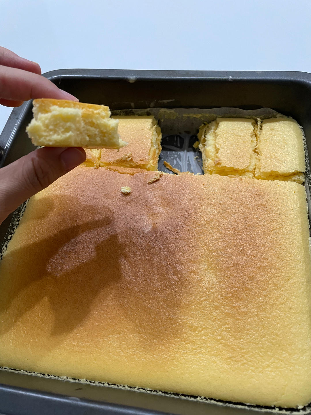 不用奶油奶酪也能做的“轻乳酪蛋糕”🍰
