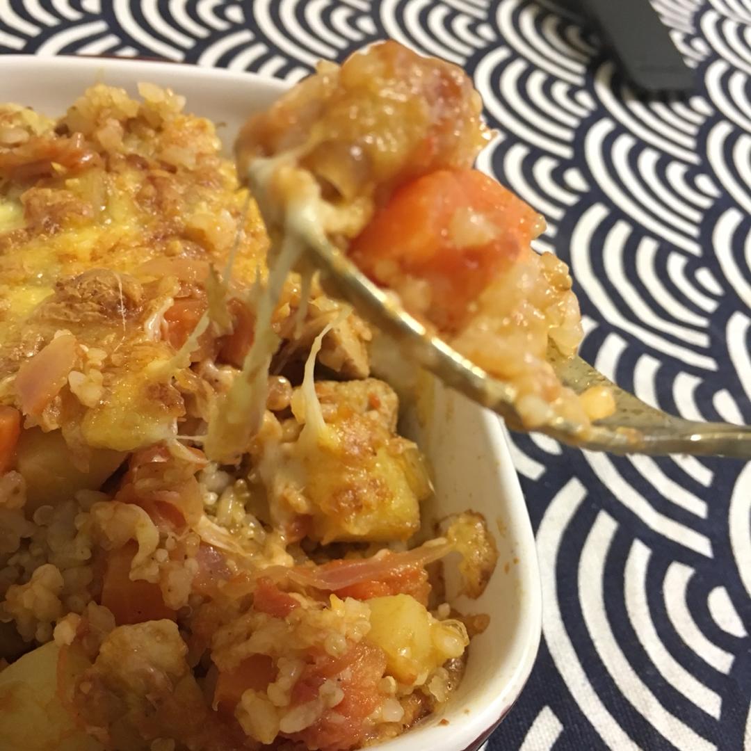 番茄鸡肉浓情焗饭【两人份】