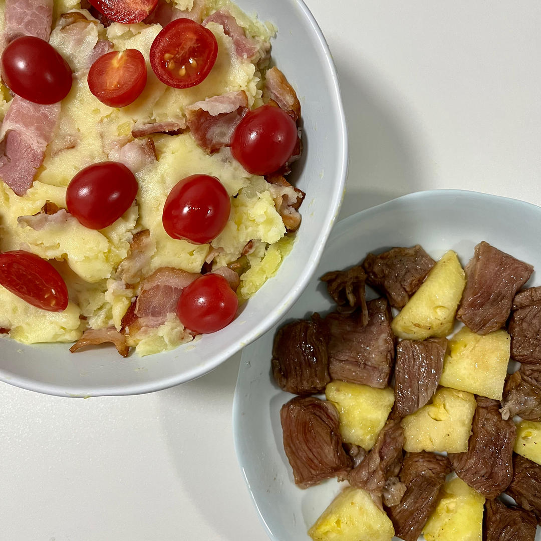 【空气炸锅】菠萝牛肉粒