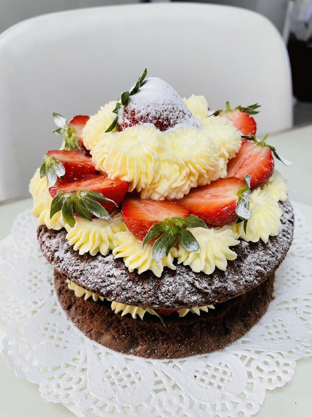 6寸可可戚风（内附8寸5蛋配方）