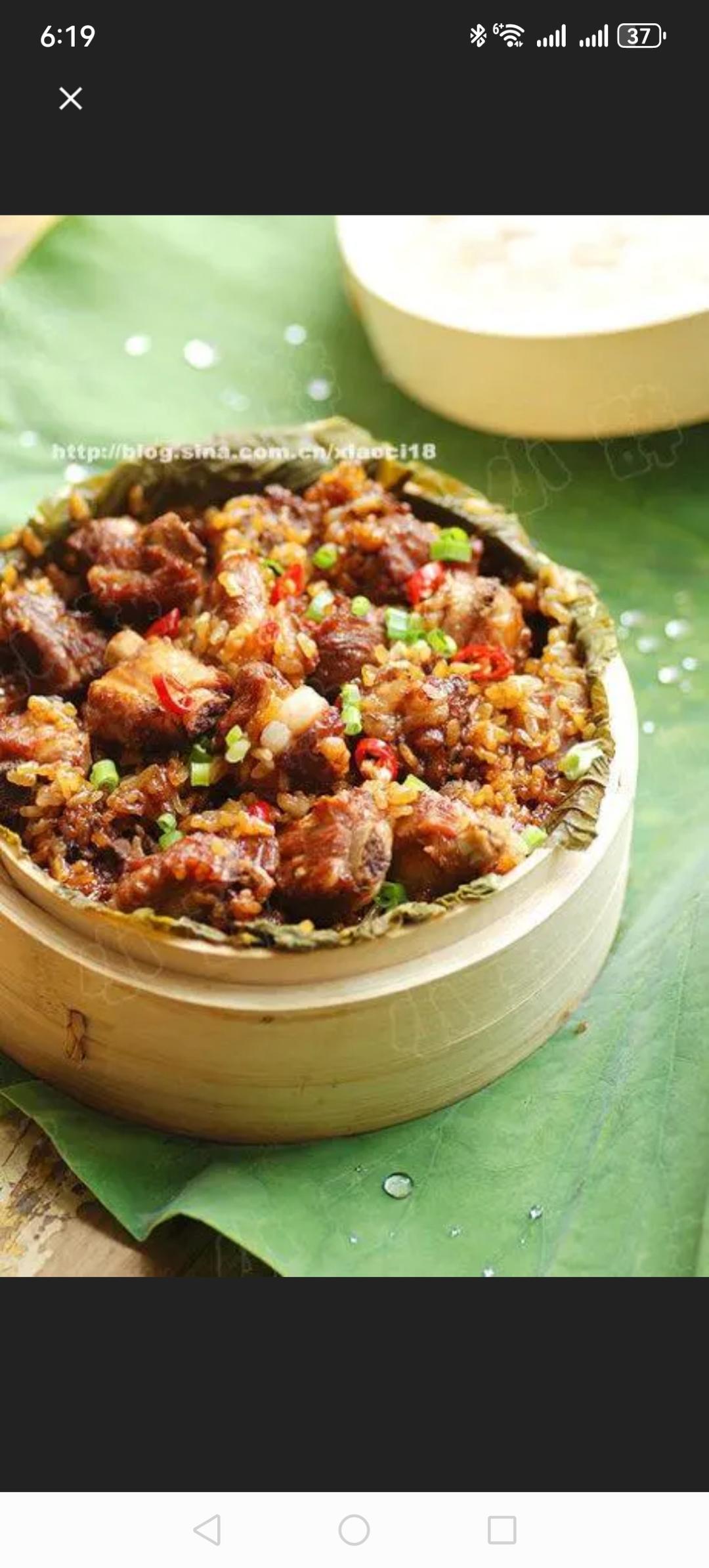 荷叶糯米蒸排骨
