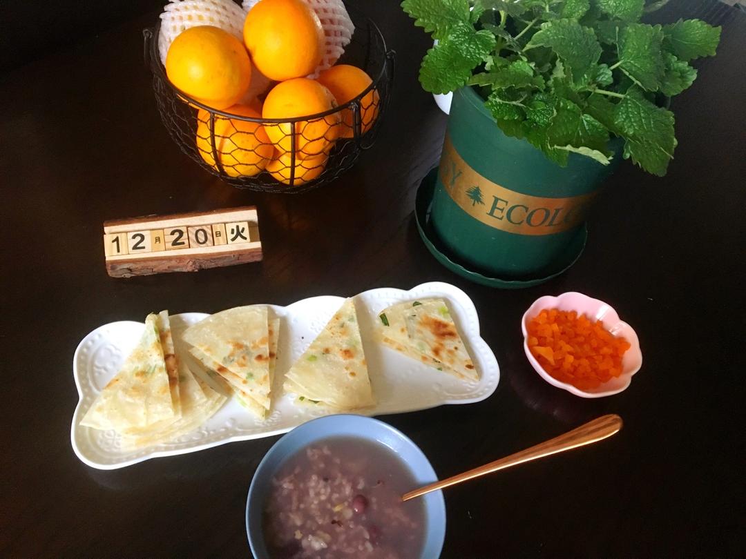 饺子皮葱油饼