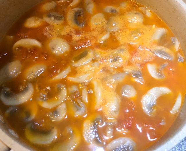 番茄蘑菇豆腐汤