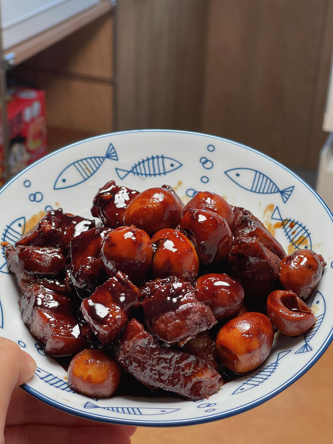 虎皮鹌鹑蛋红烧肉