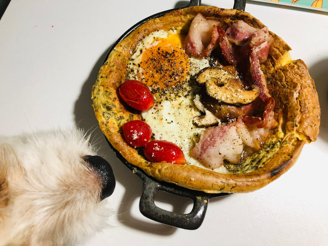 🥓Dutch Baby | 咸口培根太阳蛋荷兰松饼