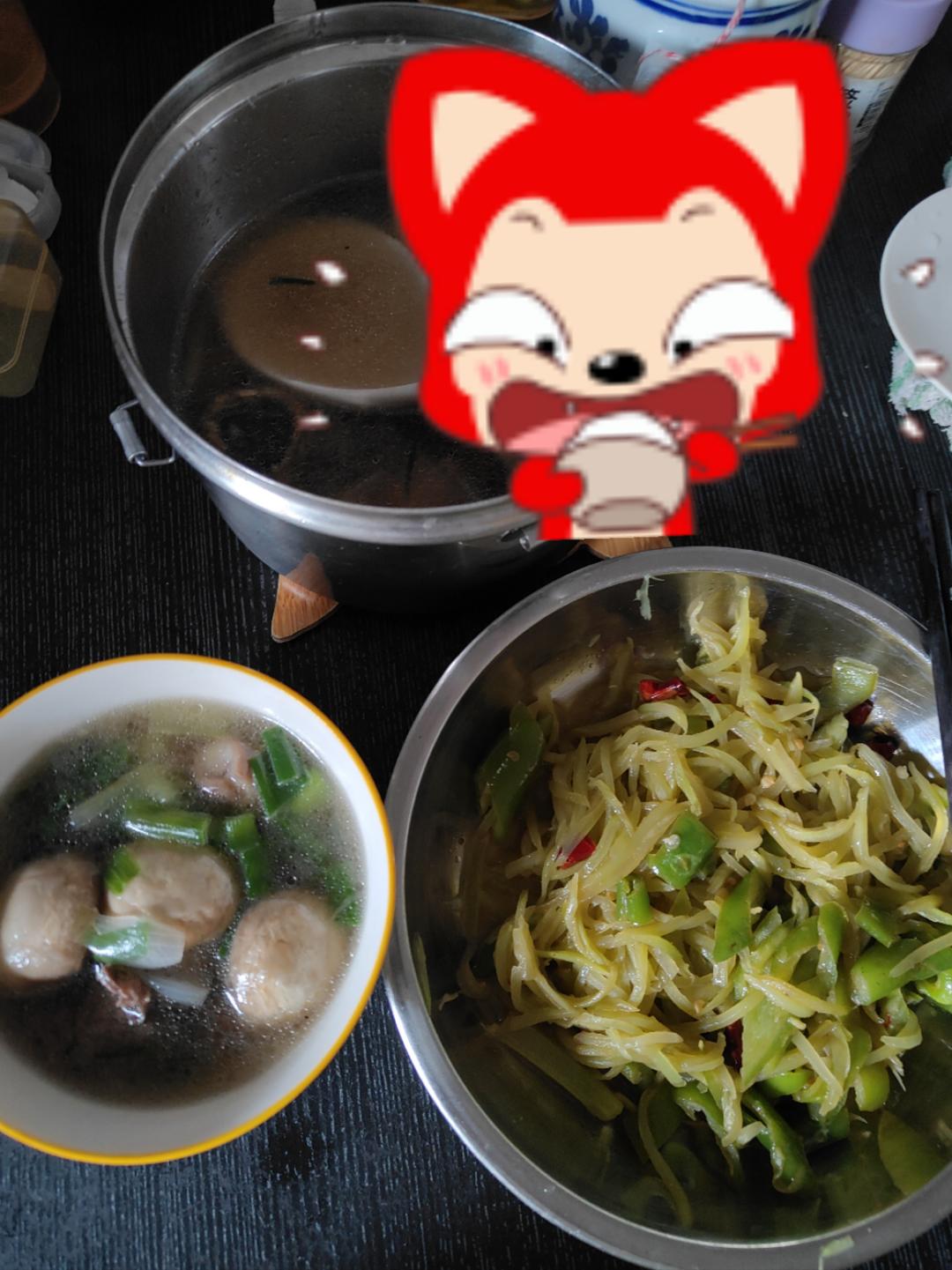 鲜掉眉毛口蘑汤