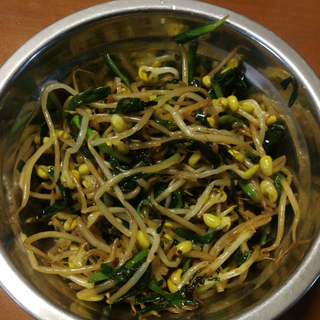 韭菜炒豆芽