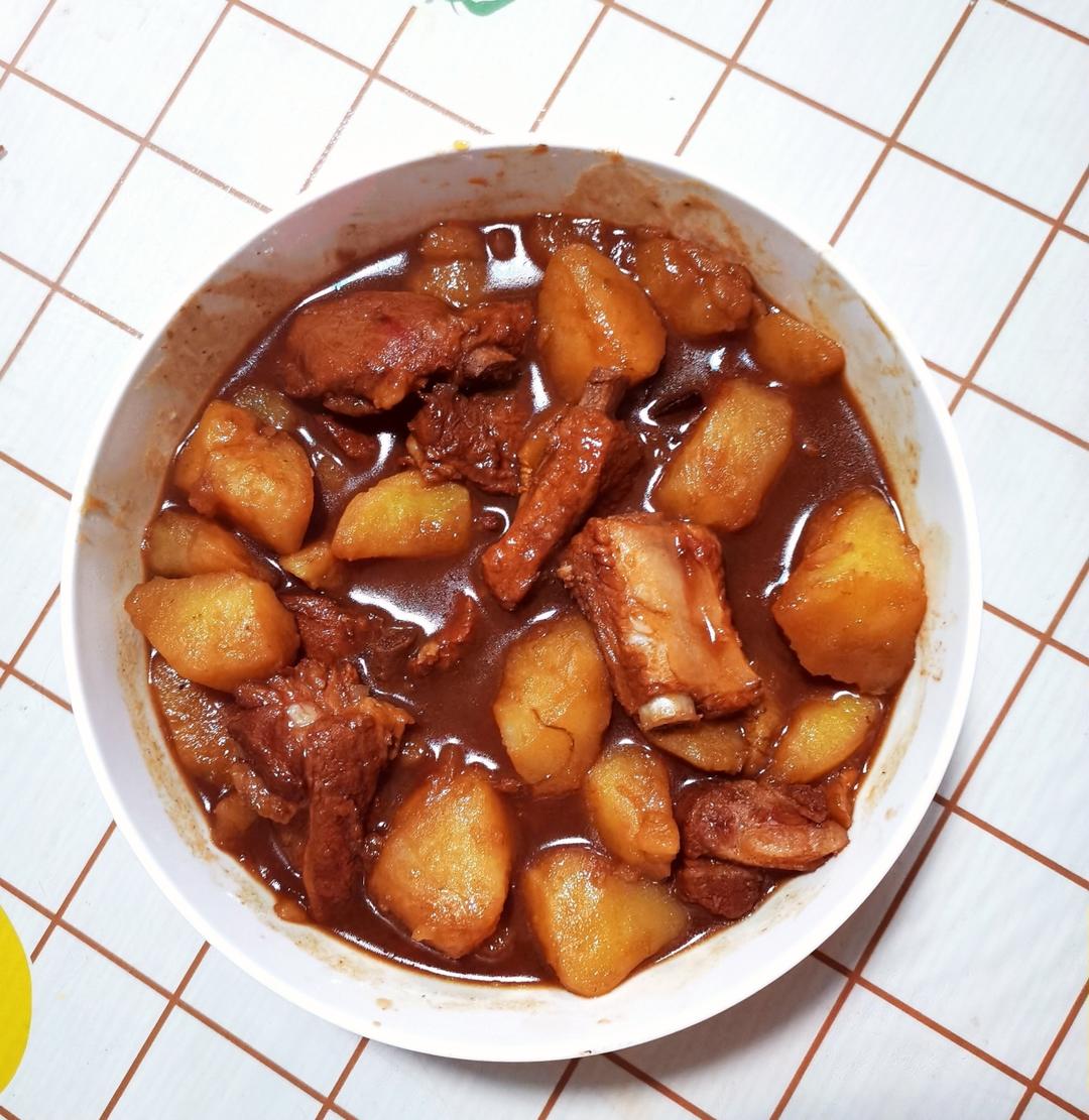 🔥巨好吃的红烧排骨炖土豆❗️懒人版轻松做拿手菜