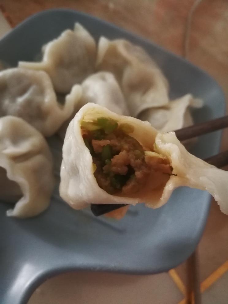 青椒肉饺子