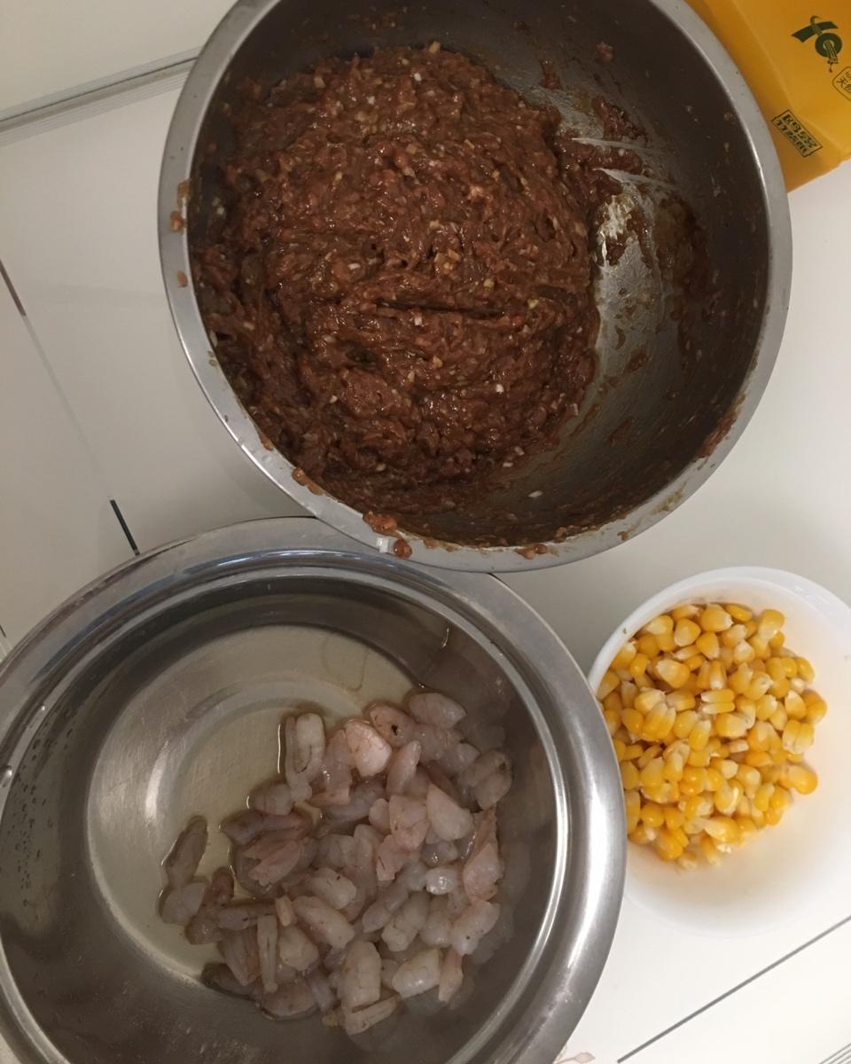 玉米虾仁水饺--低脂营养高