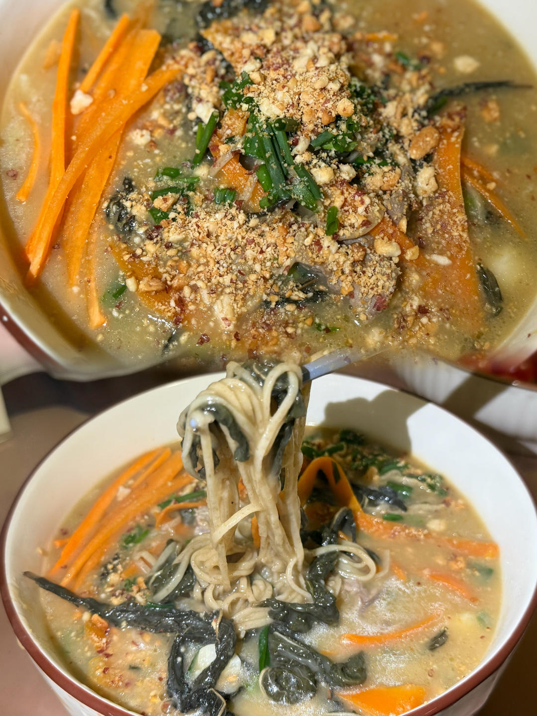 芝麻叶糊汤面