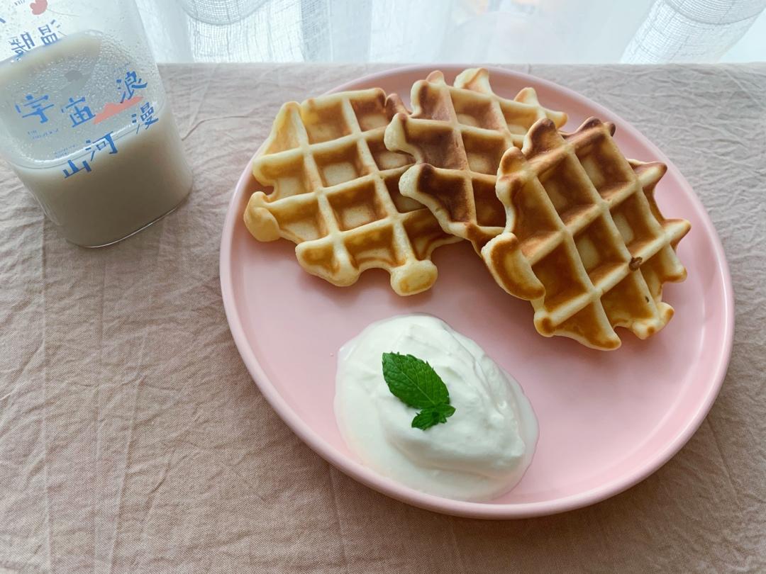 小朋友超爱的奶油格子松饼