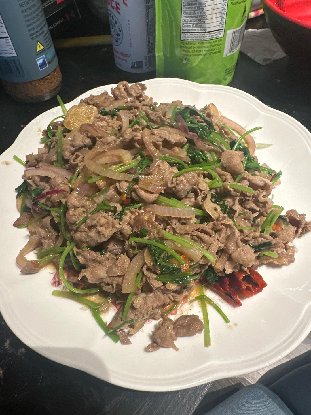 香菜羊肉卷