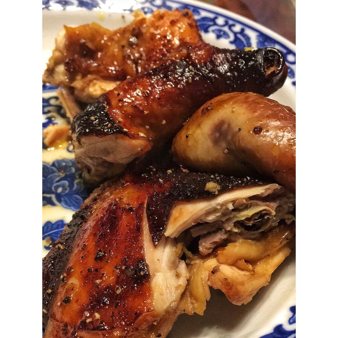 袋袋烤鸡--自制腌料+脆皮秘籍