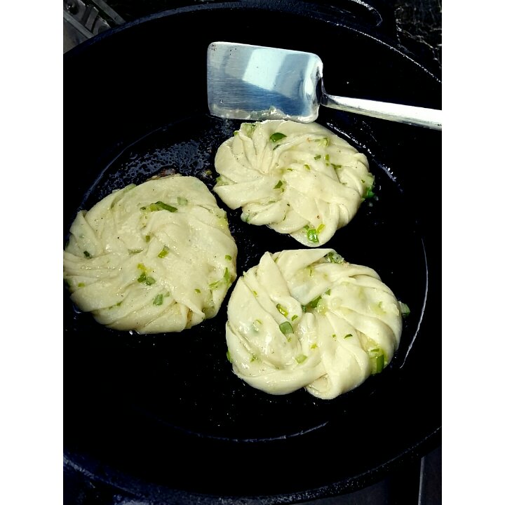 葱花手抓饼