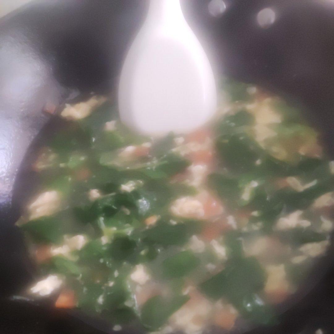 清爽刮油芹菜叶蛋汤