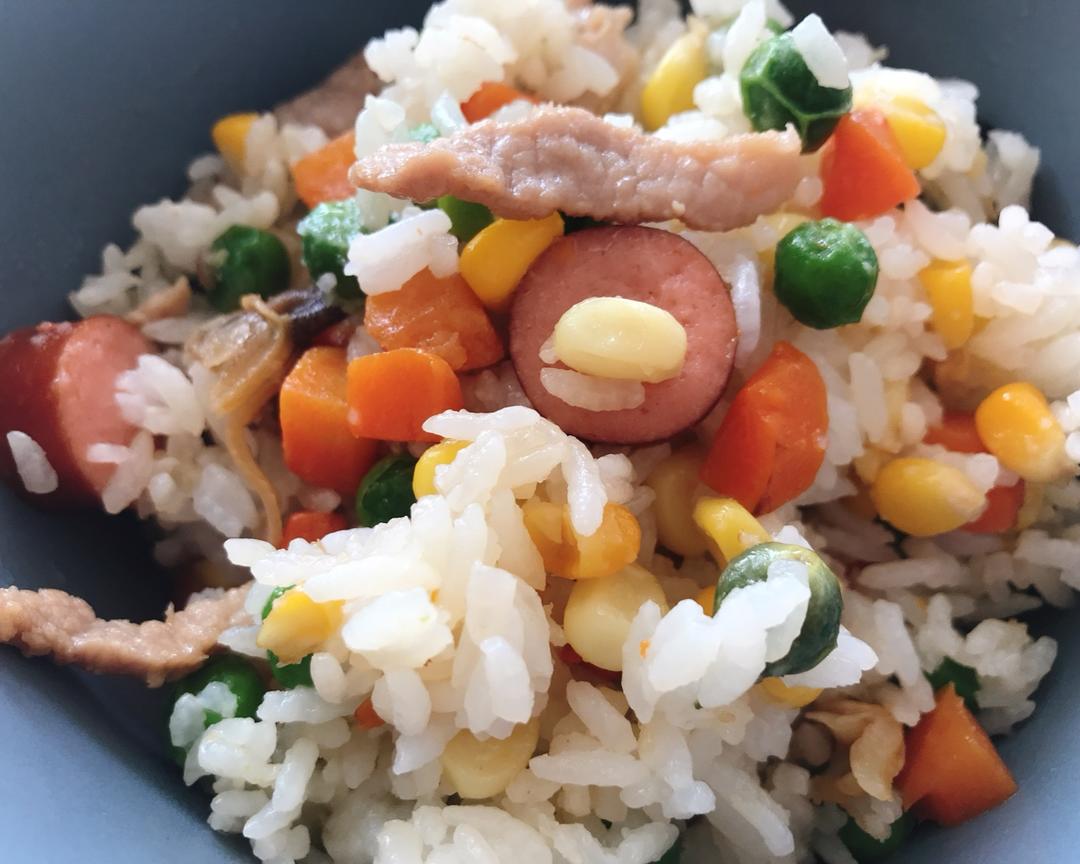 杂锦炒饭的做法