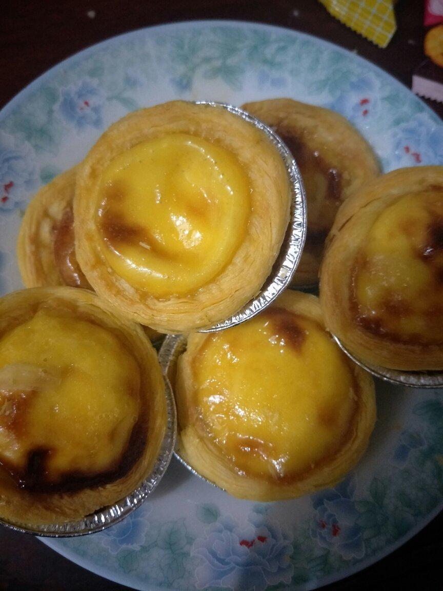 朝花西施做的微波炉蛋挞