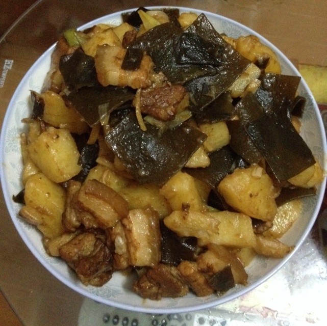 土豆海带烧肉