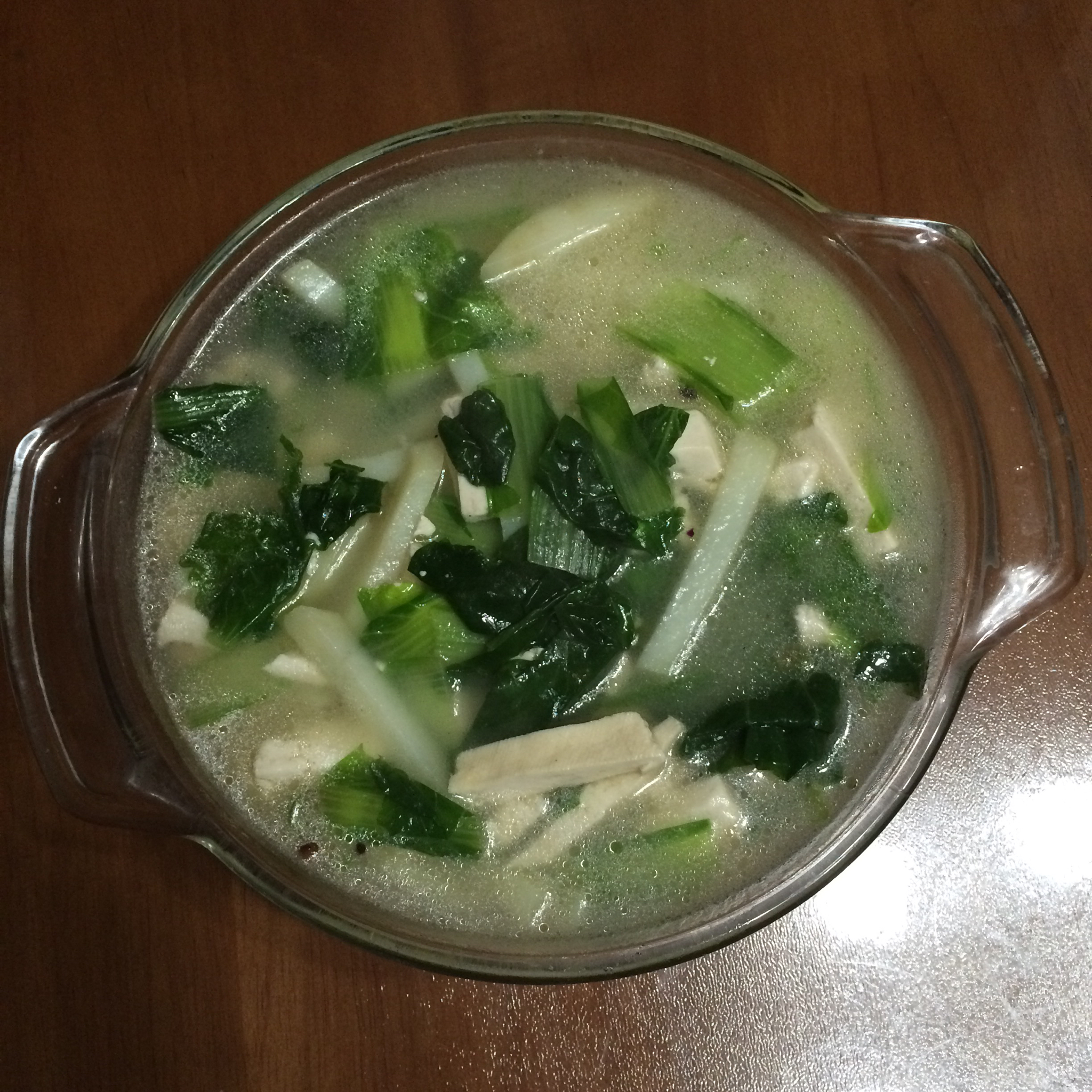 小白菜豆腐汤