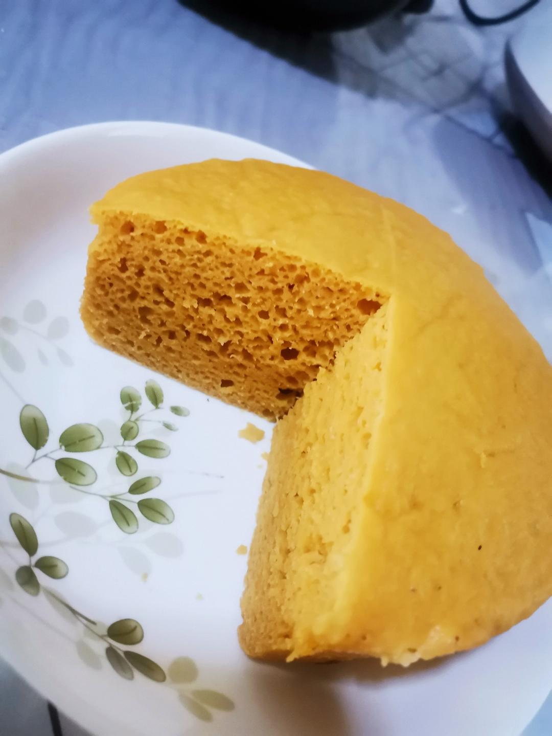 不加白面的纯玉米面发糕（奶香版）