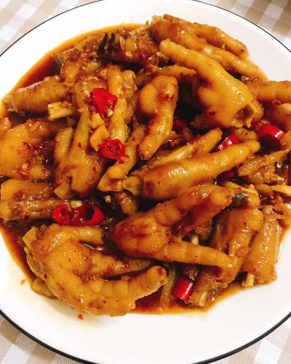 香辣烧鸡爪