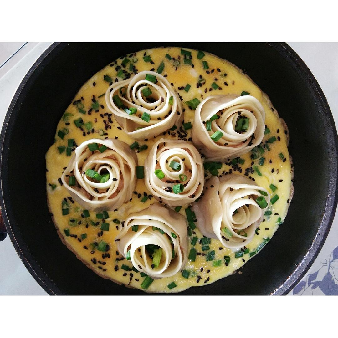 玫瑰花饺子