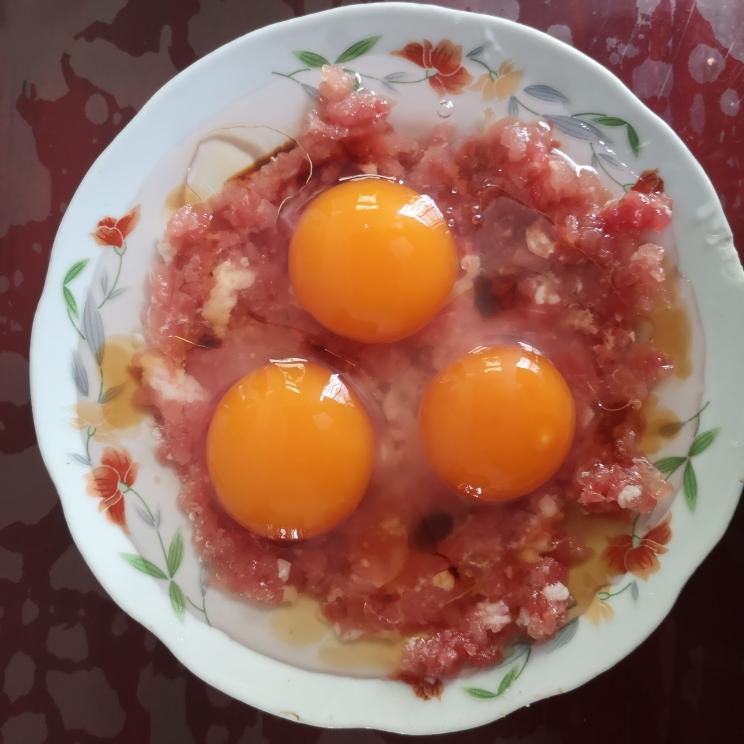咸肉末蒸蛋