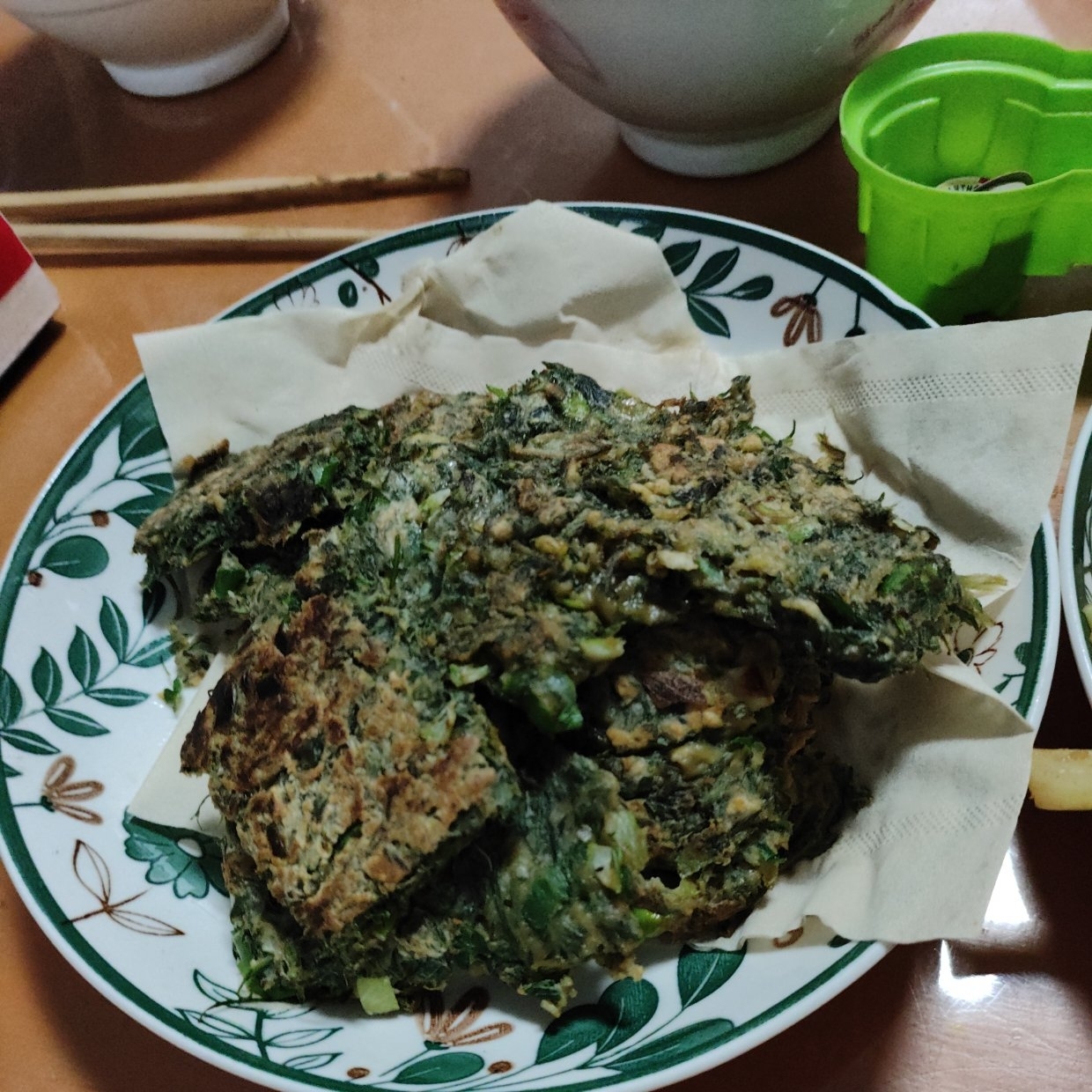 白蒿摊饼