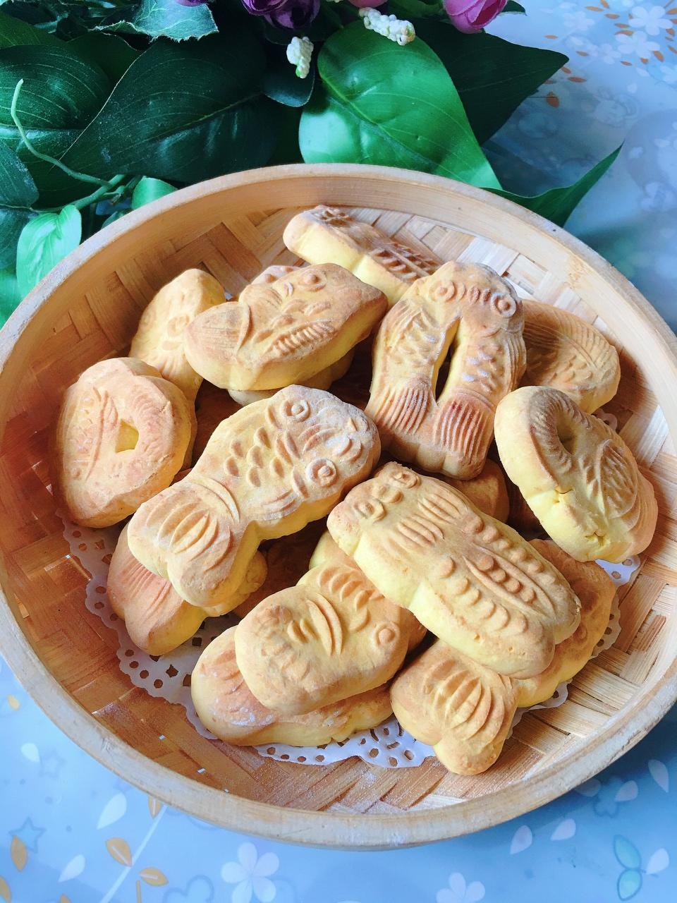 七夕大烟台的传统美食,表达爱的礼物97「南瓜低粉硬面巧果」的做法