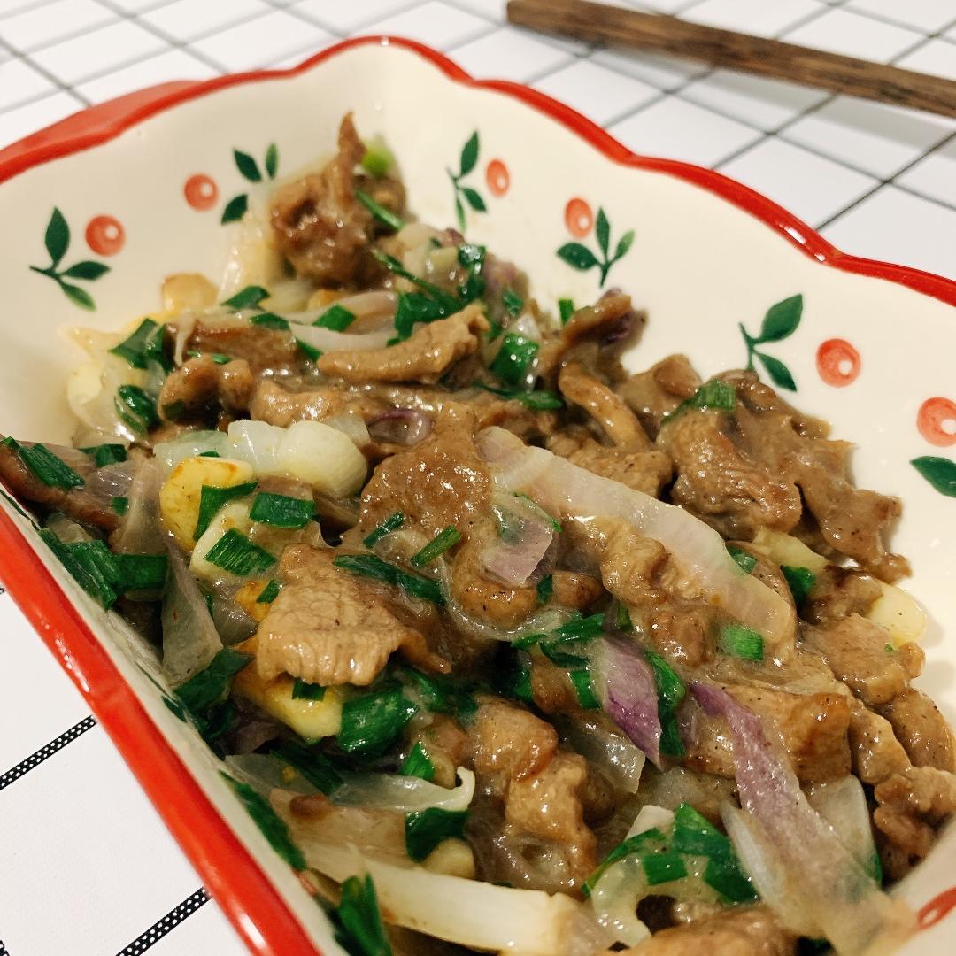 洋葱炒羊肉
