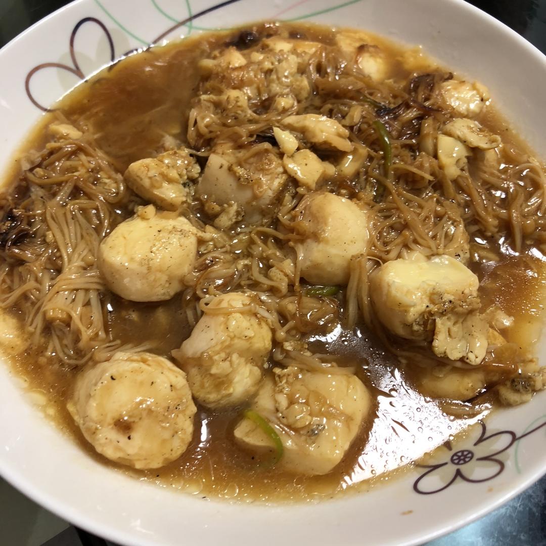 超级下饭菜--金针菇日本豆腐