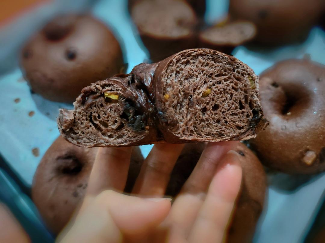 巧克力栗子贝果