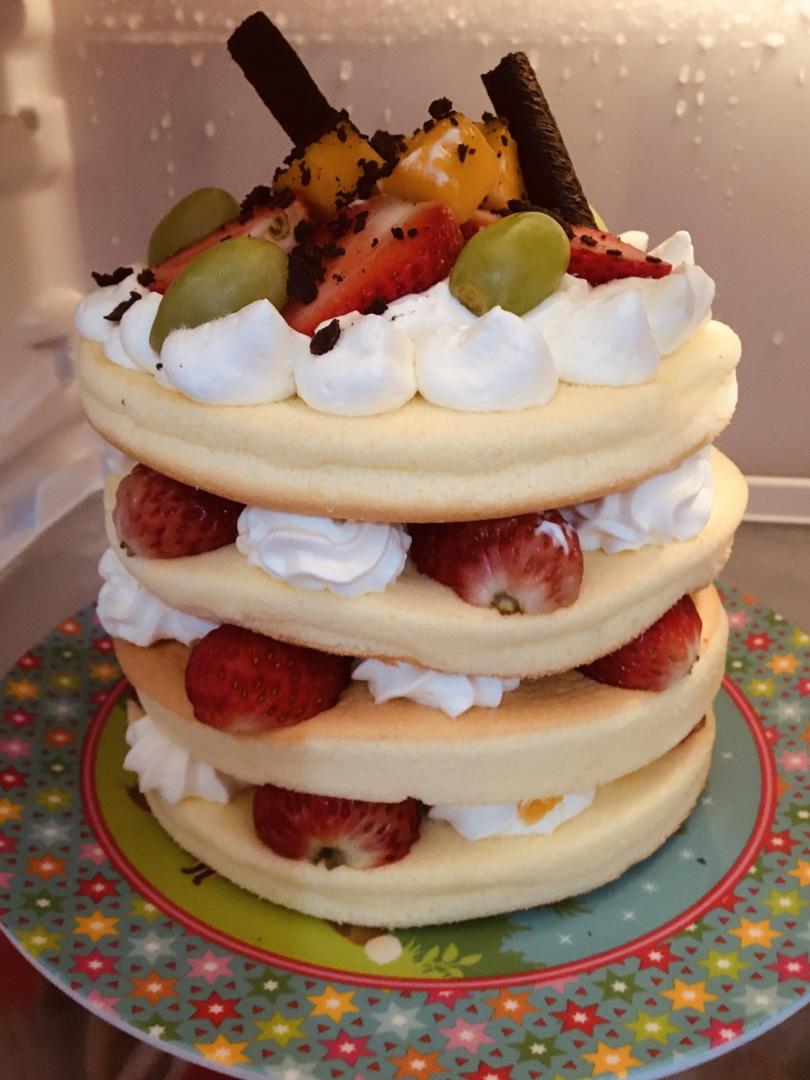 圣诞呆萌裸蛋糕