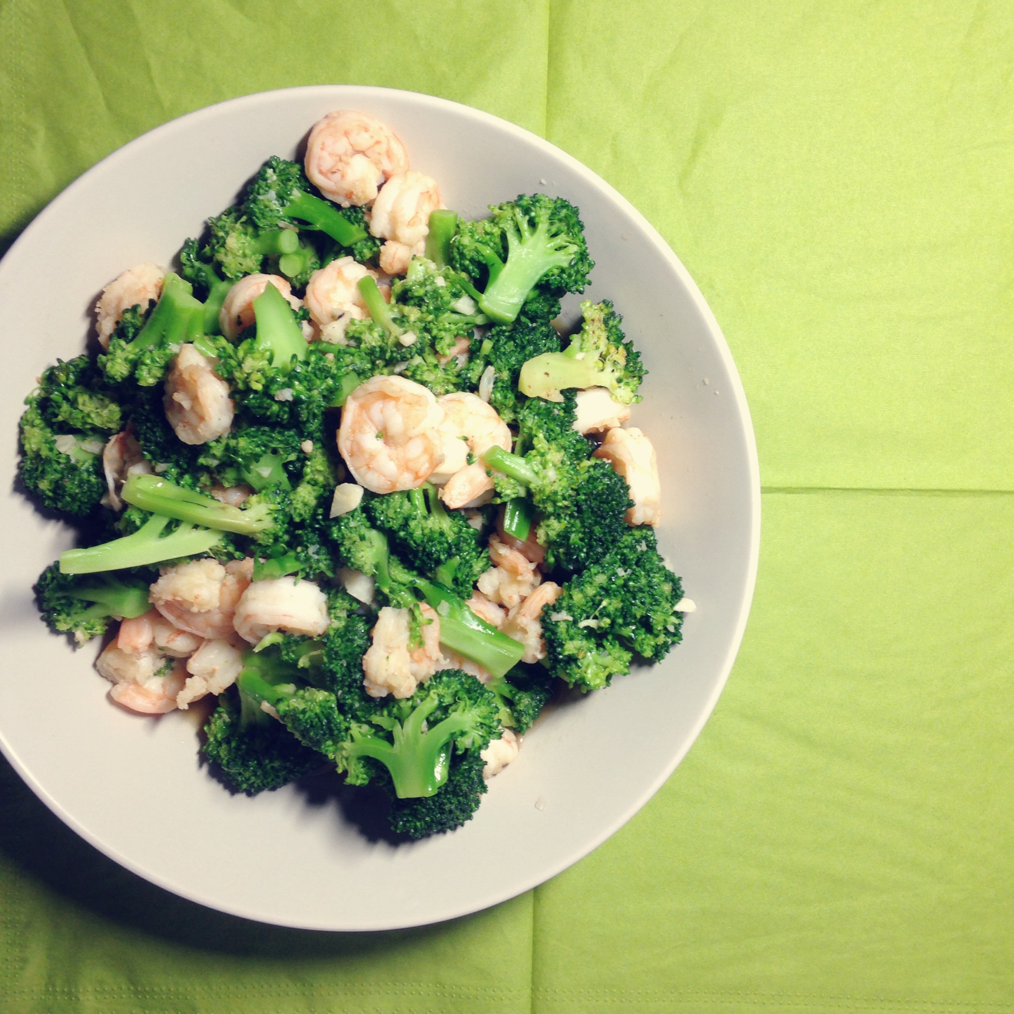 西兰花炒鲜虾仁