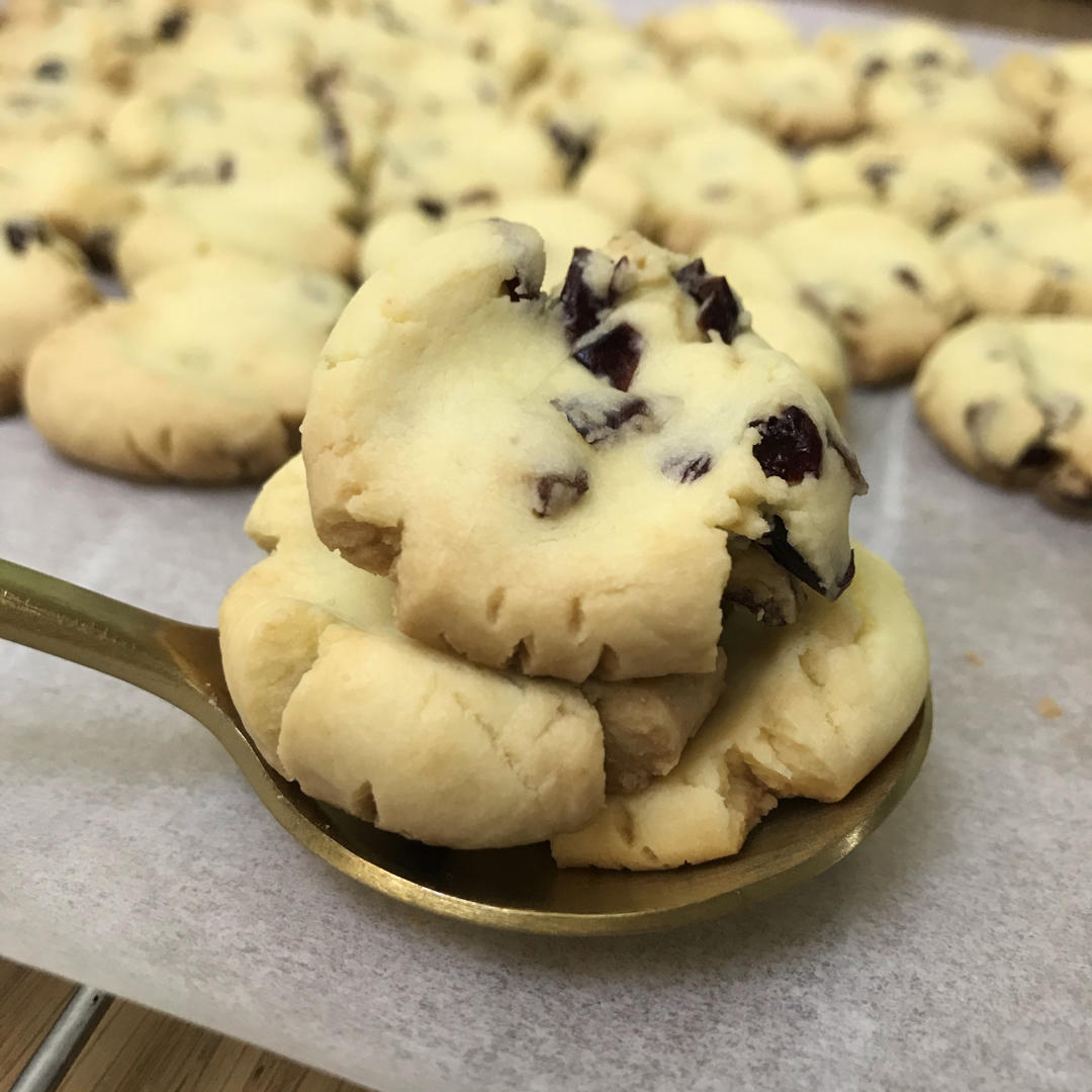 sasawing做的低糖版·酥掉渣)蔓越莓玛格丽特曲奇·宝宝辅食 零食